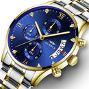 Olmeca 0878M Men Quartz Watch Stainless Steel Band Fashion Multifunction Wristwatch 3Atm Luminous Display Chronograph Calendar Date Watches W453918 - Tuzzut.com Qatar Online Shopping