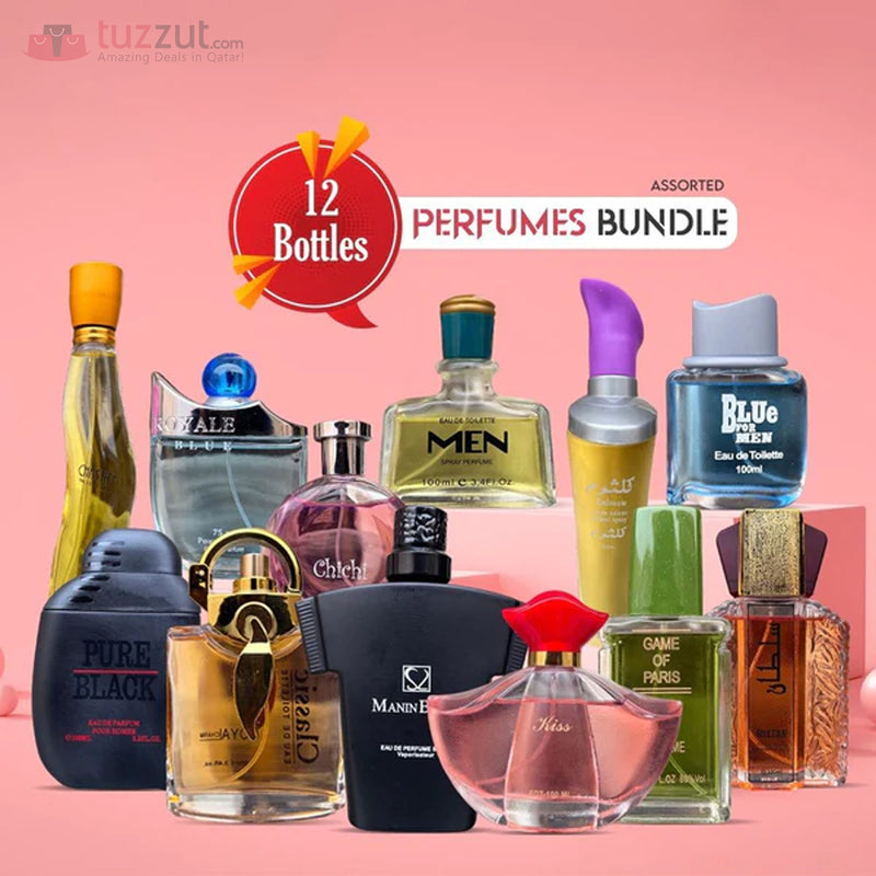 12 in 1 Assorted Perfumes Bundle - Tuzzut.com Qatar Online Shopping