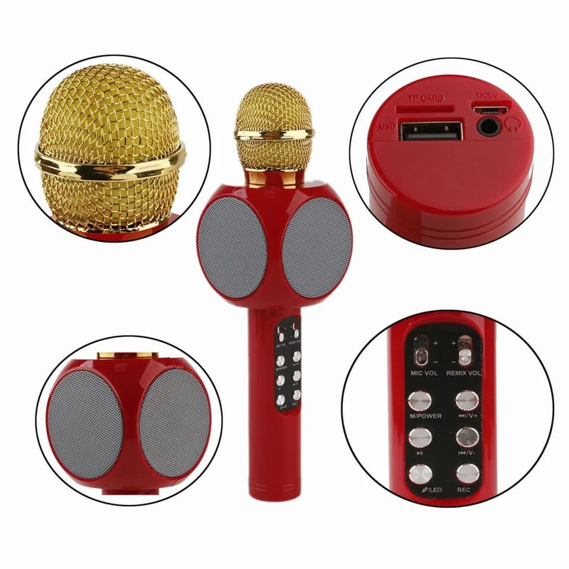 Wireless Bluetooth Karaoke Handheld Microphone Mic WS1816 - Tuzzut.com Qatar Online Shopping