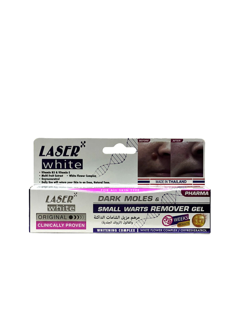 Laser White Dark Moles & Small Warts Remover Gel 30g - Tuzzut.com Qatar Online Shopping