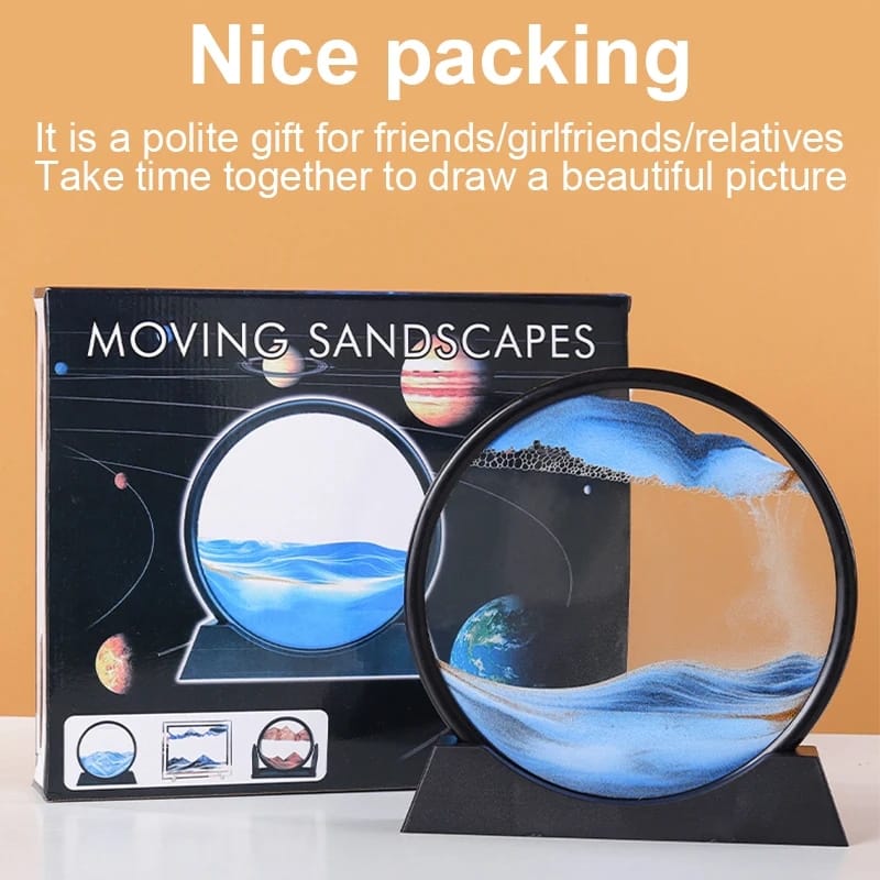3D Moving Sand Art Picture 5/7inch Hourglass 000583000 3D Moving Sand Art Picture 5/7inch Hourglass 000583000