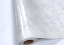 Marble Floor Peel and Stick | PVC Waterproof Self-Adhesive Vinyl Flooring Sticker | Wall Backsplash Tiles for Bathroom Bedroom Kitchen Living Room Home 45cm x 10m - Tuzzut.com Qatar Online Sh