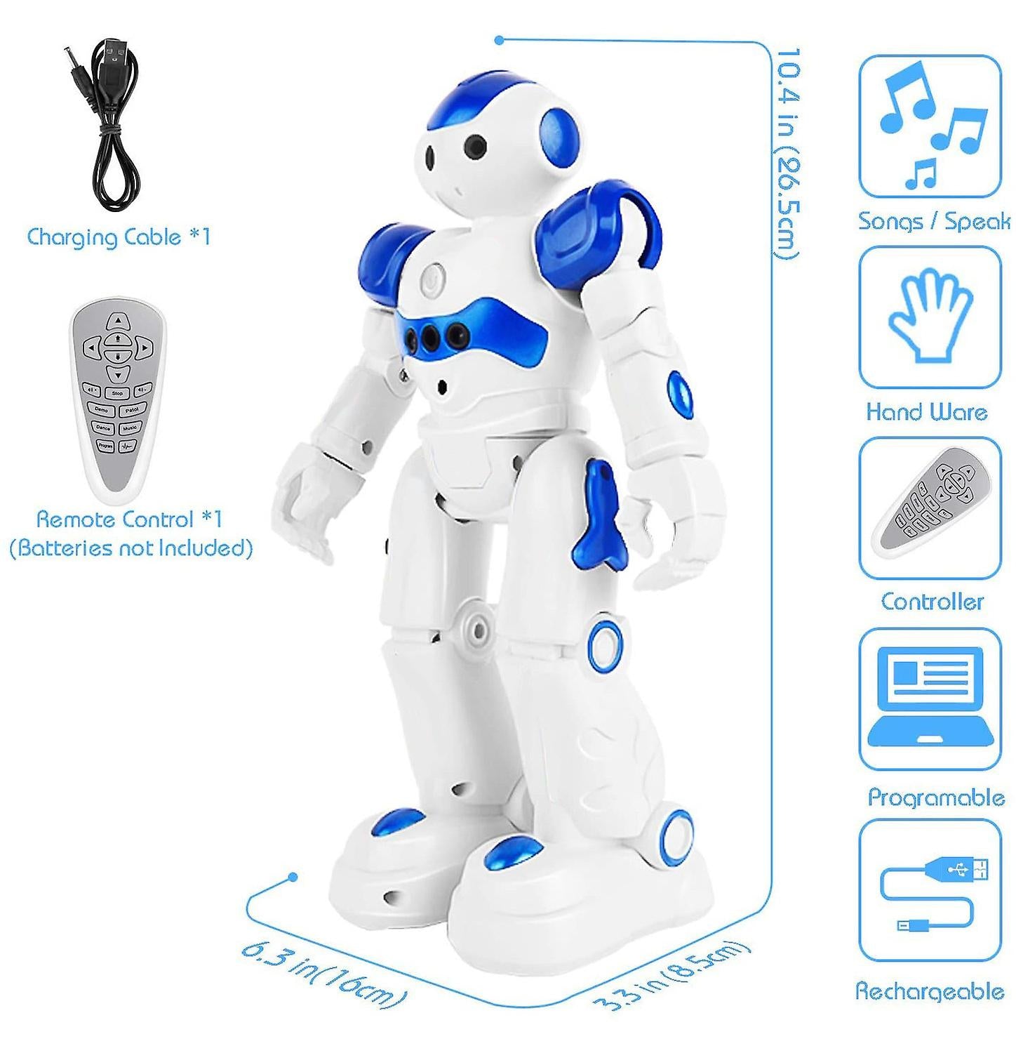 Robot Mechanics Smart Rc Robot Toy Infrared Sensor 2.4G Dance Sing Programming Remote Control For Kids Robot Mechanics Smart Rc Robot Toy Infrared Sensor 2.4G Dance Sing Programming Remote Control For Kids