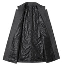 Men's Winter Mid-Long Trench Classic Solid Thickening coat - S4025989 - Tuzzut.com Qatar Online Shopping