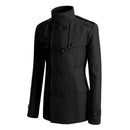 Trench Coat Men Winter Black Jacket Men's Wool Coat Casacos Casual Slim Men's Long Coat Abrigos Para Hombre  - S4777061 - Tuzzut.com Qatar Online Shopping