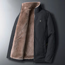 New Casual Jacket Men Padded Cotton Coat Plus Size Outerwear Windbreaker Lamb Warm Fleece Winter Jacket Oversize Wool Parka - S4707552 - Tuzzut.com Qatar Online Shopping