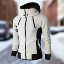 Men's Fashion High Collar Warm Four Zipper Jacket Casual Zipper Hoodie Jacket Outdoor Sports Hoodie Jacket - S4333144 - Tuzzut.com Qatar Online Shopping