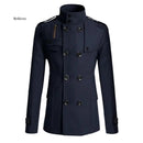 Trench Coat Men Winter Black Jacket Men's Wool Coat Casacos Casual Slim Men's Long Coat Abrigos Para Hombre  - S4777061 - Tuzzut.com Qatar Online Shopping