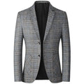 Stylish Checked Blazer for Men Casual Business In Spring and Autumn Men Blazer Trajes De Boda Para Hombre Completos - S4807271 - Tuzzut.com Qatar Online Shopping