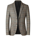 Stylish Checked Blazer for Men Casual Business In Spring and Autumn Men Blazer Trajes De Boda Para Hombre Completos - S4807271 - Tuzzut.com Qatar Online Shopping