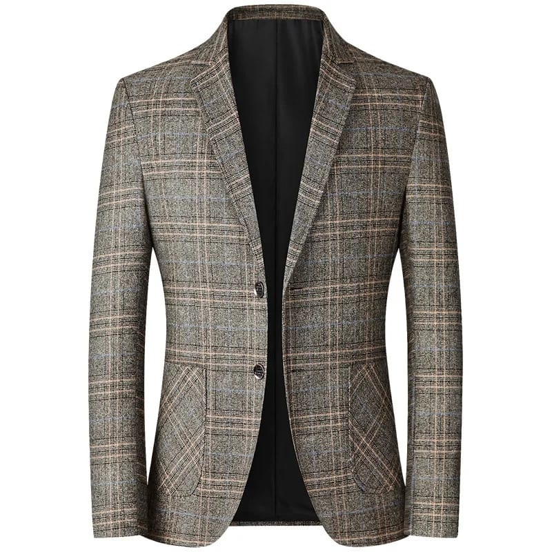 Stylish Checked Blazer for Men Casual Business In Spring and Autumn Men Blazer Trajes De Boda Para Hombre Completos - S4807271 Stylish Checked Blazer for Men Casual Business In Spring and Autumn Men Blazer Trajes De Boda Para Hombre Completos - S4807271