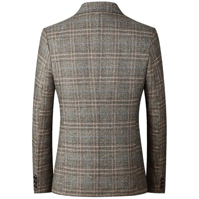 Stylish Checked Blazer for Men Casual Business In Spring and Autumn Men Blazer Trajes De Boda Para Hombre Completos - S4807271 Stylish Checked Blazer for Men Casual Business In Spring and Autumn Men Blazer Trajes De Boda Para Hombre Completos - S4807271