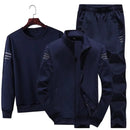 Hoodies+Jacket+Sweat Pants Spring And Autumn New Sweater Suit Men's Casual Sports Trend Three Piece Suit - S4774204 - Tuzzut.com Qatar Online Shopping
