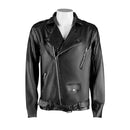 Vintage Punk Biker Jacket Gothic PU Leather Zipper Closure Multi-Pockets Windproof Coat L - S4740599 - Tuzzut.com Qatar Online Shopping