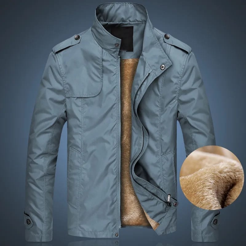 Winter Mens Bomber Jacket Male Casual Solid Slim Fit Business Jacket Men Fleece Thick Warm Windbreaker Jackets - S3096207 Winter Mens Bomber Jacket Male Casual Solid Slim Fit Business Jacket Men Fleece Thick Warm Windbreaker Jackets - S3096207