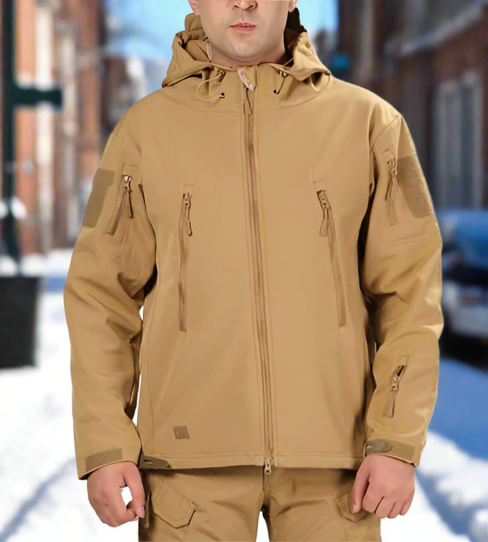 Outdoor Warm Shark Skin Soft Shell Special Tactical Training Plush Thickened Waterproof Windproof Jacket - S5206071 Outdoor Warm Shark Skin Soft Shell Special Tactical Training Plush Thickened Waterproof Windproof Jacket - S5206071