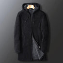 Men's Sweaters Coat Autumn Winter New Hot Warm Zipper Medium Long Cardigan Sweaters Man Casual Knitwear Sweatercoat Mens Clothes - S4115101 - Tuzzut.com Qatar Online Shopping