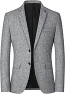 Jinda Men's Long Sleeve Suit Jacket Fashion Blazer Jacket Business Formal Casual Soft Notch Collar Blazer - S4169880 - Tuzzut.com Qatar Online Shopping