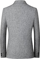 Jinda Men's Long Sleeve Suit Jacket Fashion Blazer Jacket Business Formal Casual Soft Notch Collar Blazer - S4169880 - Tuzzut.com Qatar Online Shopping