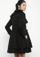 Women Coats Vintage Double Breasted Belt Slim Jackets Autumn Winter Korean Coat England Style Trench Medium-length Overcoat 5XL - S4164285 - Tuzzut.com Qatar Online Shopping
