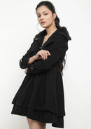Women Coats Vintage Double Breasted Belt Slim Jackets Autumn Winter Korean Coat England Style Trench Medium-length Overcoat 5XL - S4164285 - Tuzzut.com Qatar Online Shopping