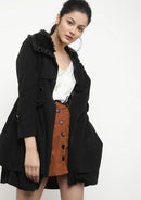 Women Coats Vintage Double Breasted Belt Slim Jackets Autumn Winter Korean Coat England Style Trench Medium-length Overcoat 5XL - S4164285 - Tuzzut.com Qatar Online Shopping
