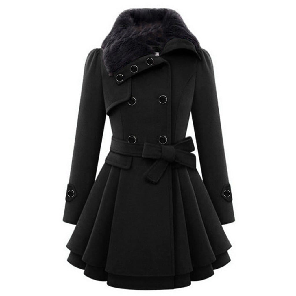 Women Coats Vintage Double Breasted Belt Slim Jackets Autumn Winter Korean Coat England Style Trench Medium-length Overcoat 5XL - S4164285 Women Coats Vintage Double Breasted Belt Slim Jackets Autumn Winter Korean Coat England Style Trench Medium-length Overcoat 5XL - S4164285