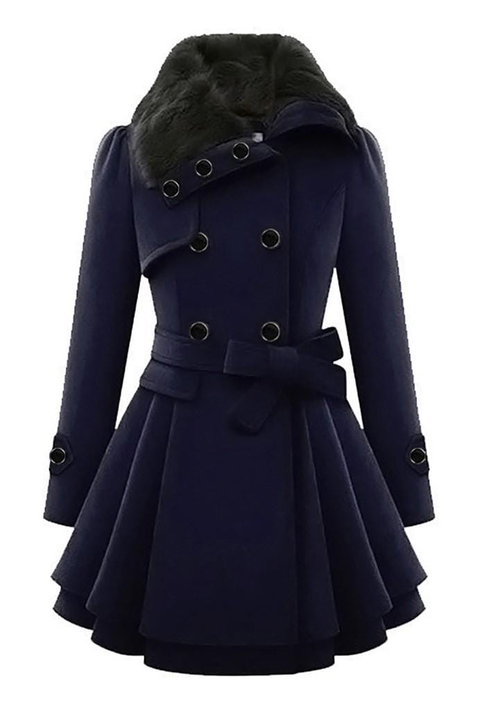 Women Coats Vintage Double Breasted Belt Slim Jackets Autumn Winter Korean Coat England Style Trench Medium-length Overcoat 5XL - S4164285 Women Coats Vintage Double Breasted Belt Slim Jackets Autumn Winter Korean Coat England Style Trench Medium-length Overcoat 5XL - S4164285