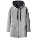 Men's Sweaters Coat Autumn Winter New Hot Warm Zipper Medium Long Cardigan Sweaters Man Casual Knitwear Sweatercoat Mens Clothes - S4115101 - Tuzzut.com Qatar Online Shopping