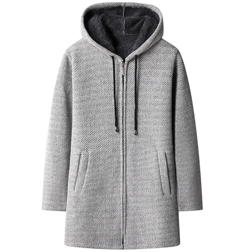 Men's Sweaters Coat Autumn Winter New Hot Warm Zipper Medium Long Cardigan Sweaters Man Casual Knitwear Sweatercoat Mens Clothes - S4115101 Men's Sweaters Coat Autumn Winter New Hot Warm Zipper Medium Long Cardigan Sweaters Man Casual Knitwear Sweatercoat Mens Clothes - S4115101