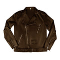 Vintage Punk Biker Jacket Gothic PU Leather Zipper Closure Multi-Pockets Windproof Coat L - S4740599 - Tuzzut.com Qatar Online Shopping