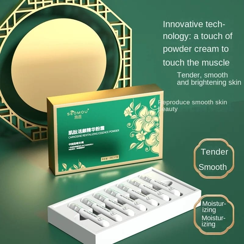 Seomou Carnosine Revitalizing Essence Powder Set (2ml x 7) Deeply Nourish, Fade Acne Marks, Firm and Wrinkle Seomou Carnosine Revitalizing Essence Powder Set (2ml x 7) Deeply Nourish, Fade Acne Marks, Firm and Wrinkle