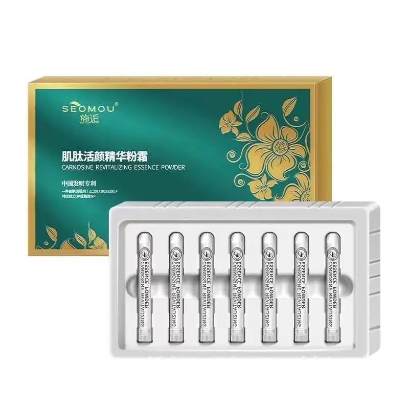 Seomou Carnosine Revitalizing Essence Powder Set (2ml x 7) Deeply Nourish, Fade Acne Marks, Firm and Wrinkle Seomou Carnosine Revitalizing Essence Powder Set (2ml x 7) Deeply Nourish, Fade Acne Marks, Firm and Wrinkle