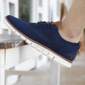 Fashion hollow breathable knitted mesh Flats Shoes CLR-02 - Tuzzut.com Qatar Online Shopping