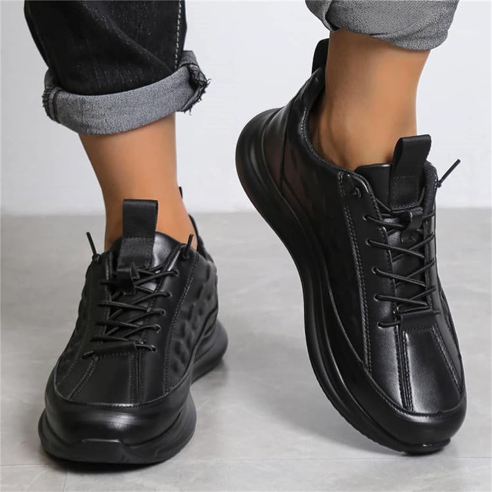 Men's Lace Up Non Slip Leather Outdoor Fashion Sneaker CLR-09 Men's Lace Up Non Slip Leather Outdoor Fashion Sneaker CLR-09