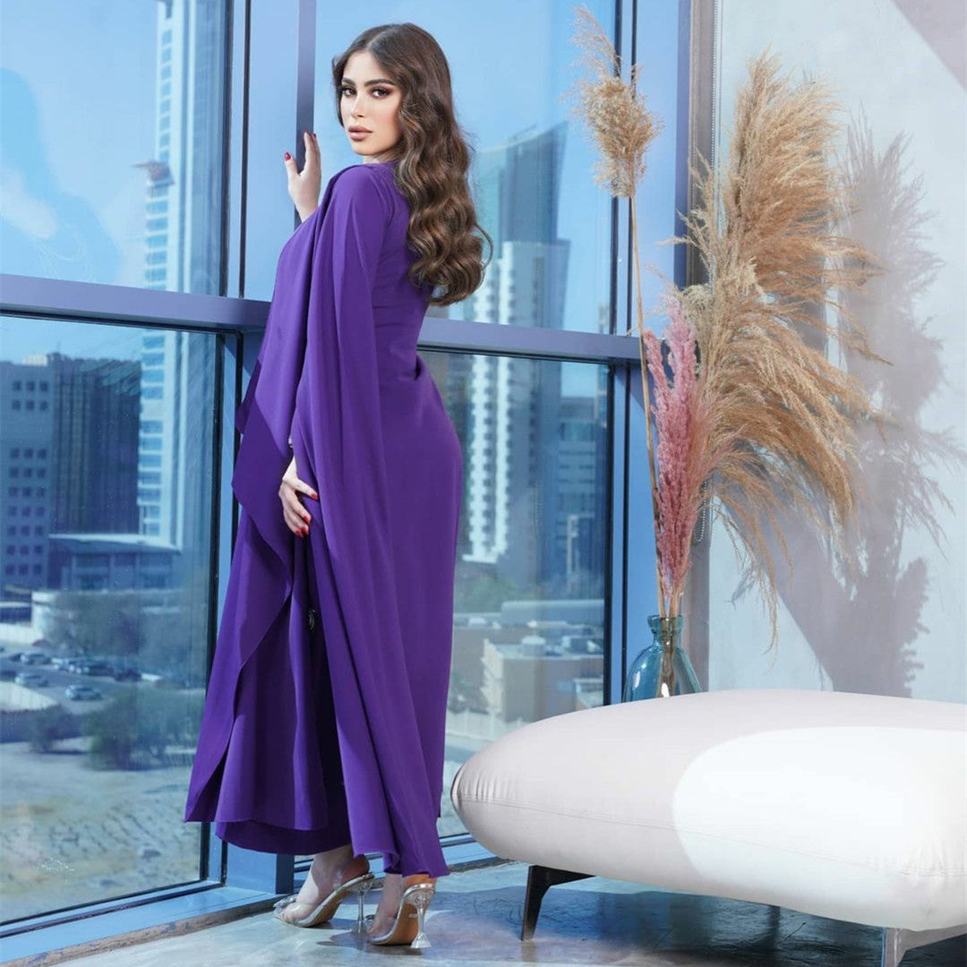 Vintage Long Purple Muslim Evening Dresses S4868155 Vintage Long Purple Muslim Evening Dresses S4868155