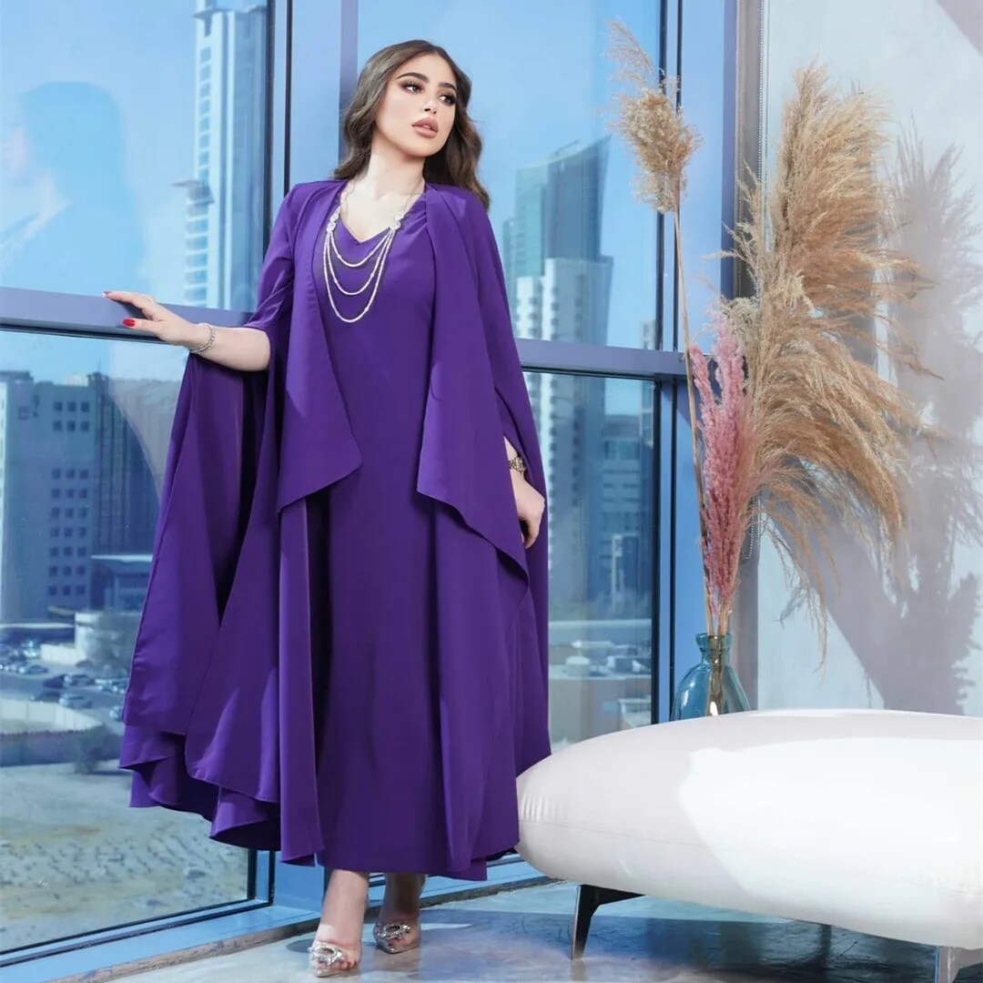 Vintage Long Purple Muslim Evening Dresses S4868155 Vintage Long Purple Muslim Evening Dresses S4868155