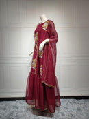 Luxury Middle East Arab Mesh Large Sleeve Embroidery Dubai Abaya L 4831466 - Tuzzut.com Qatar Online Shopping