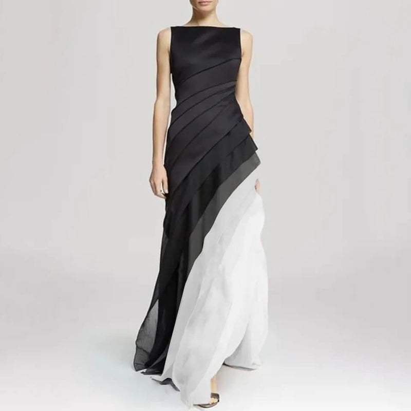 Formal Cocktail Up Pile Elegant Women Chiffon Dress L  008252802 - Tuzzut.com Qatar Online Shopping