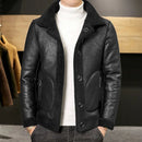 Winter Warm Wool Jacket Men's Granular Wool Fabric Reversible Wool Jacket XXL S4177378 - Tuzzut.com Qatar Online Shopping