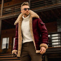 Winter Men's Casual Coat Lapel Jacket Denim Warm Fur Collar Fleece Lined Jacket XXL S4776860 - Tuzzut.com Qatar Online Shopping