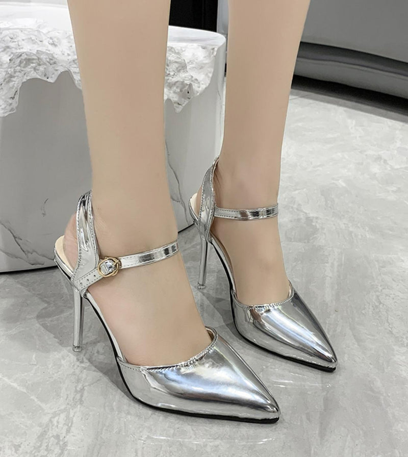 Womens Baotou Highheeled Sandals Allmatch Pointed Toe Banquet Party Large Size 41 - Tuzzut.com Qatar Online Shopping