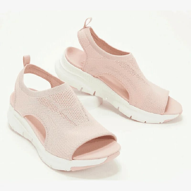 Summer Women Sandals Mesh Fish Platform Women's Open Toe Shoes Wedge Sandals Ladies - Tuzzut.com Qatar Online Shopping