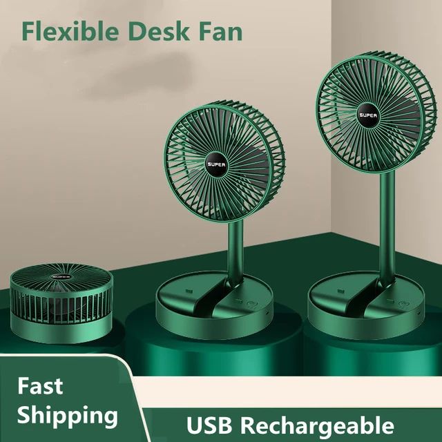 USB Rechargeable Telescopic Folding Fan USB Rechargeable Telescopic Folding Fan