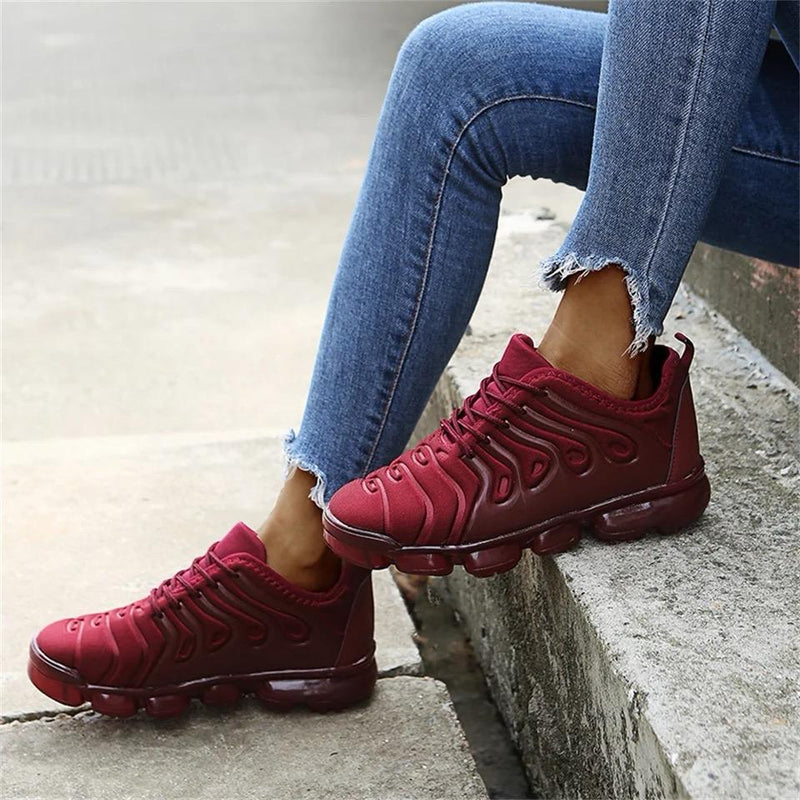 Spring Women's Sneakers New Fashion Ladies Lace Up Casual Vulcanized Shoes 40 - Tuzzut.com Qatar Online Shopping