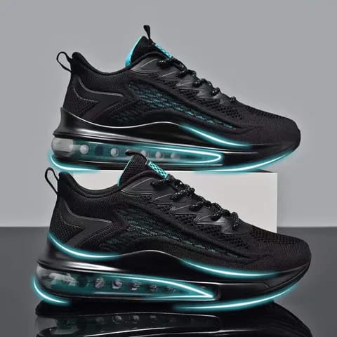 Breathable Light Weight Sports Shoes Black Sneakers Couple Shoes 42 - Tuzzut.com Qatar Online Shopping