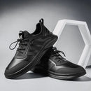 New styles black breathable sneakers casual men running walking shoe 43 - Tuzzut.com Qatar Online Shopping