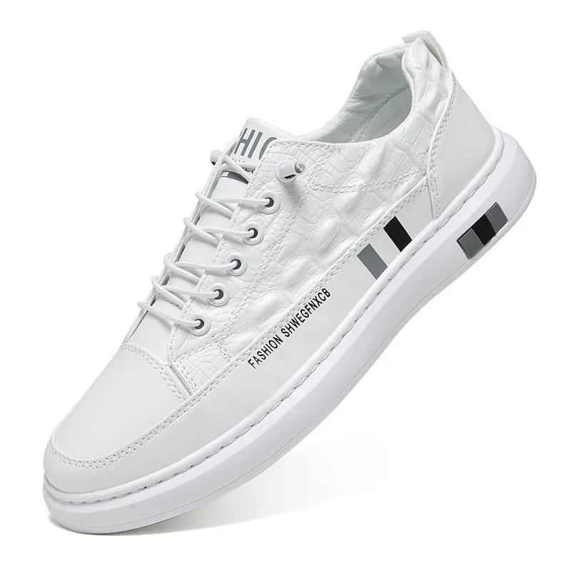 Spring New Men's Leisure Shoes Fashion PU Leather Shoes Male Students Walking shoes 43 - Tuzzut.com Qatar Online Shopping