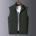 Men's Polar Fleece Stand Collar Vest Autumn New Warm Vest 5XL S4339346 - Tuzzut.com Qatar Online Shopping