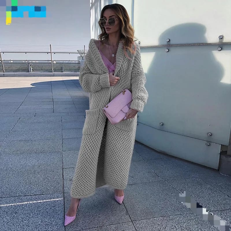 Women's Cardigans Big pocket oversize Sweaters Open Front Knit Outerwear winter Coat XL B-43689 Women's Cardigans Big pocket oversize Sweaters Open Front Knit Outerwear winter Coat XL B-43689